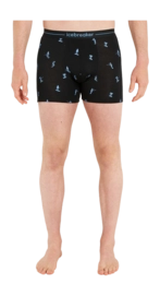 Boxer Icebreaker Homme Merino 150 Anatomica Boxers Ski Day Black/AOP