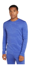 Ondershirt Icebreaker Men Merino 260 Vertex LS Crewe Snow Guide Brilliant/Baja
