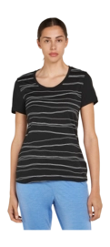 T-Shirt Icebreaker Femme Merino 150 Tech Lite SS Scoop T Sea of Summits Black