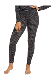 Legging Icebreaker Femme Merino 260 Vertex Legging On-Piste Black/Snow