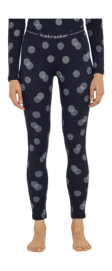 Legging Icebreaker Femme Merino 260 Vertex Legging FallFlakes Midnight Navy/Snow