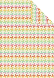Jacquard Decke Ibena Sorrento Hahnentrittmuster Bunt 140 x 200 cm
