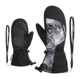 Want Ziener Kids Lavalino AS(R) AW Mitten Glove Black/Grey Mountain Print