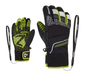 Handschoen Ziener Kids Lonzalo AS(R) Glove Black/Lime