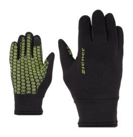 Handschoen Ziener Kids Lisanto Touch Glove Multisport Black/Bitter Lemon