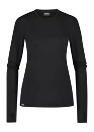 Long Sleeve T-Shirt Poederbaas Women Four Seasons Lightweight Long Sleeve T-Shirt Black
