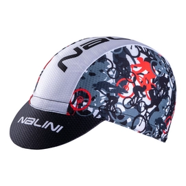 Fietspet Nalini Vulcano 2.0 Zwart Rood Print