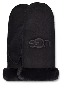 Want UGG Women Shearling Embroider Mitten Black