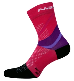 Wielrensokken Nalini Tornado 2.0 Roze Zwart