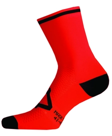 Wielrensokken Nalini Lampo 2.0 Rood Zwart