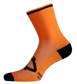 Wielrensokken Nalini Lampo 2.0 Oranje Zwart