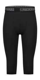 Legging Poederbaas Men Lightweight Baselayer 3/4 Pant Black