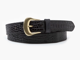 Ceinture Levi's Women Vintage Crocodile Emboss Belt Regular Black