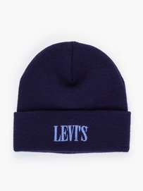Muts Levi's Smaller Serif Logo Beanie Navy Blue