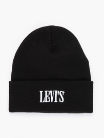 Mütze Levi's Smaller Serif Logo Beanie Regular Black