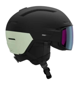 Skihelm Salomon Driver Prime Sigma Foto MIPS Unisex Black/White Mint