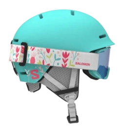 Ski Helmet Salomon Kids Player Combo Aruba Blue