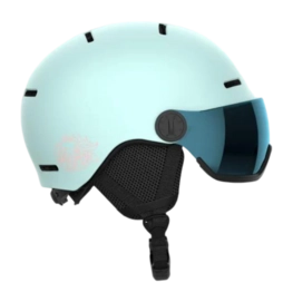 Ski Helmet Salomon Kids Orka Visor Bleached Aqua