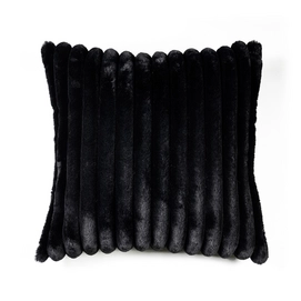 Sierkussen By-Boo Wuzzy Black 50 x 50 cm