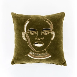 Coussin By-Boo Dax Green 50 x 50 cm
