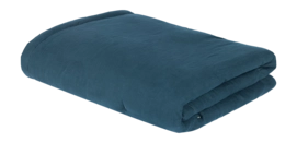 Tagesdecke Nobodinoz L1N0 Quilt In Washed French Linen Deep Blue