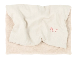 Babydecke Nobodinoz L1N0 Embroid. Winter Blanket French Linen Greige