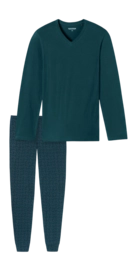 Pyjama Schiesser Men 181922 Casual Essentials Petrol
