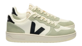 Veja Women V-10 Leather Pure Black Clay