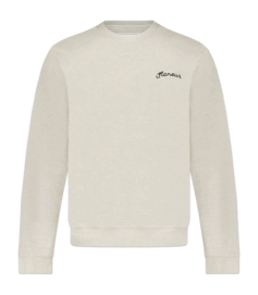 Pull Flâneur Homme Signature Pull Heather Cool Grey