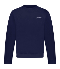 Pull Col Rond Flâneur Homme Signature Sweater Navy