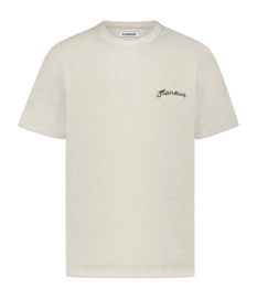 T-Shirt Flâneur Signature Herren Heather Cool Grey