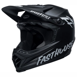 Full-Face-Helm Bell Full-9 Fusion Mips Matte Black White Funhouse