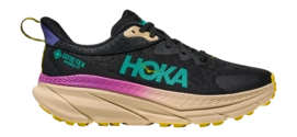 Trail Running Shoes HOKA Men Challenger 7 GTX Black Oatmeal