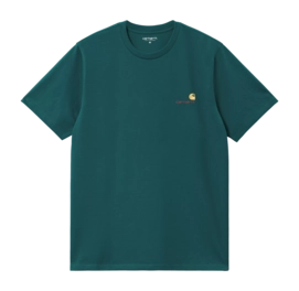 T-Shirt Carhartt WIP S/S American Script Unisex Malachite
