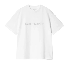 T-Shirt Carhartt WIP S/S Rivet Script Damen White / Silver