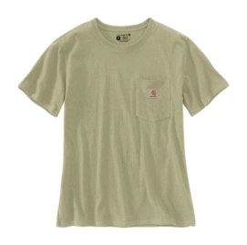 T-Shirt Carhartt Women Workwear Pocket S/S T-Shirt Dried Clay