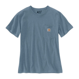 T-Shirt Carhartt Women Workwear Pocket S/S T-Shirt Thundercloud Heather