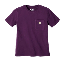 T-Shirt Carhartt Women Workwear Pocket S/S T-Shirt Eggplant