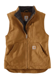 Bodywarmer Carhartt Women Sherpa Lined Mock Neck Vest Carhartt Brown