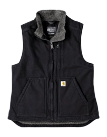 Gilet de Corps Carhartt Women Sherpa Lined Mock Neck Vest Black