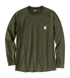 Longsleeve Carhartt Men Force Flex Pocket Basil Heather