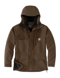 Jas Carhartt Men Super Dux Bonded Chore Coat Coffee