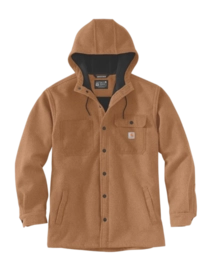 Vest Carhartt Men Wind & Rain Bonded Shirt Jac Oiled Walnut Heather