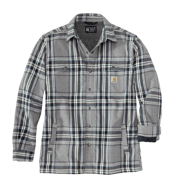 Gilet Carhartt Men Flannel Sherpa Lined Shirt Asphalt