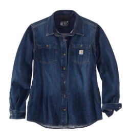 Blouse Carhartt Women Midweight Denim Shirt Zion