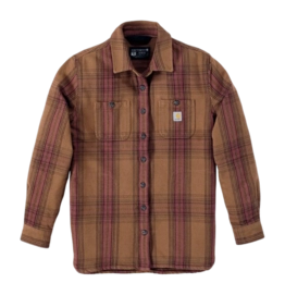 Blouse Carhartt Women Twill Plaid Shirt Carhartt Brown