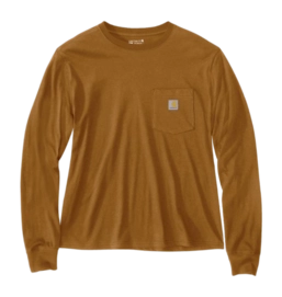 Longsleeve Carhartt Women Lightweight Pocket Carhartt Brown