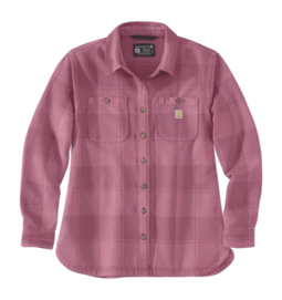 Blouse Carhartt Women Loose Fit Twill Shirt Woodrose