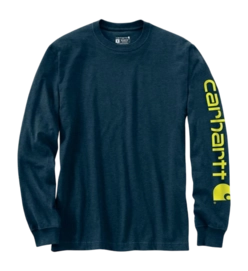 Chemise Carhartt Homme Sleeve Logo L/S Night Blue Heather