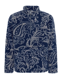 Jumper Barbour Men Fergus Half Zip Fleece Navy